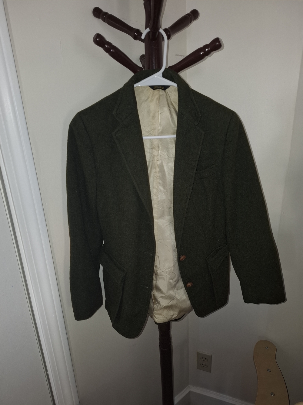 Green Wool Jacket Bernard Allen tailored for Haberdasher Limited - Green Bay
